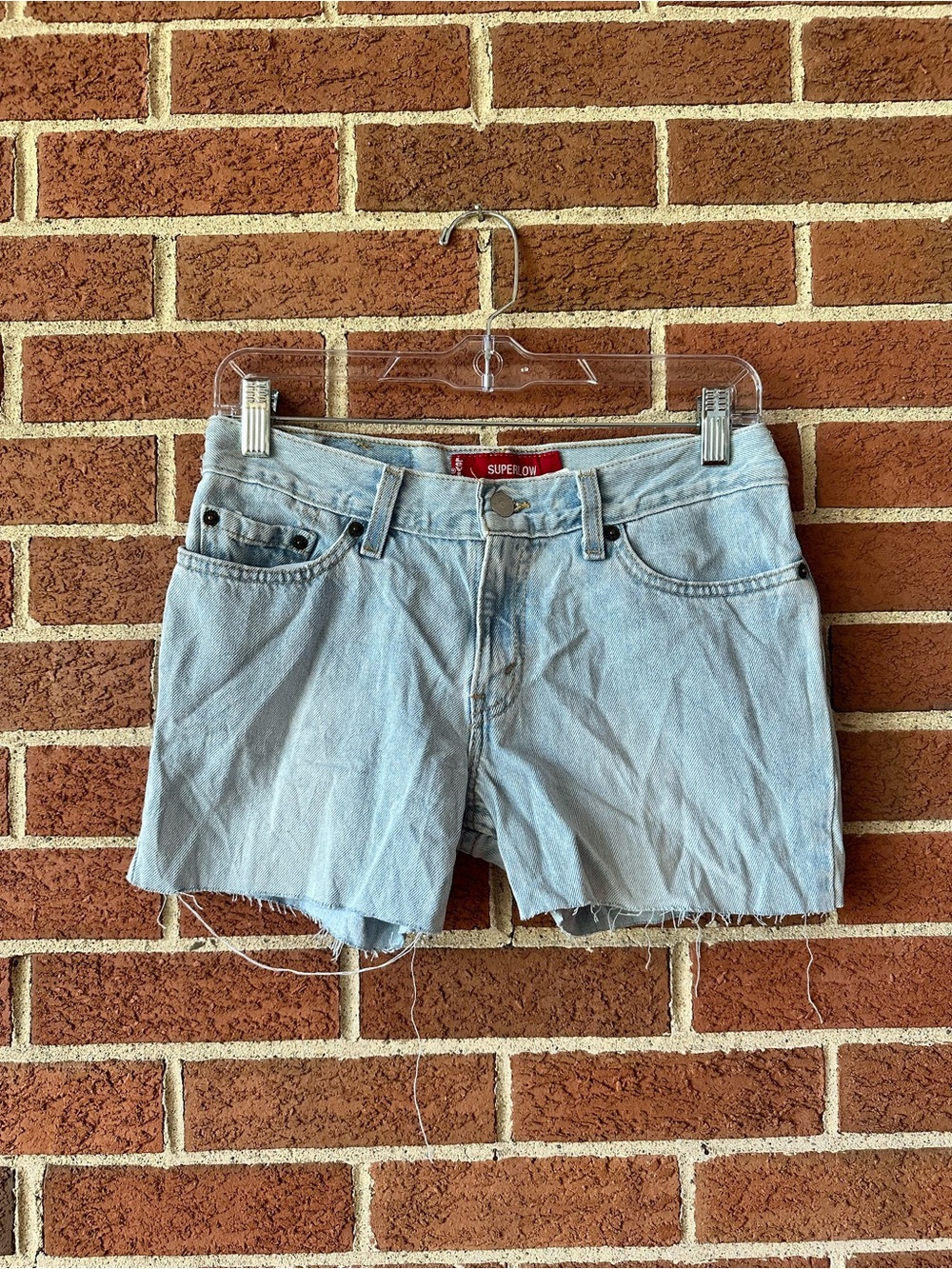 Light Blue Denim Cutoff Shorts